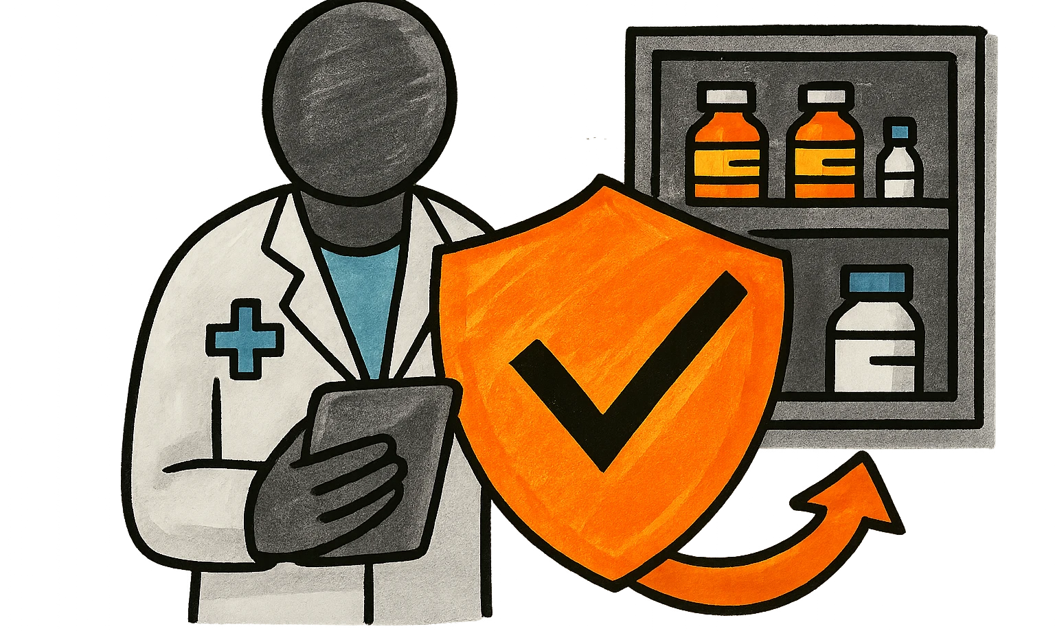 Избражение, показващо, че във фармацевтичната индустрия бизнес софтуер може да помогне за спазване на регулаторните изисквания