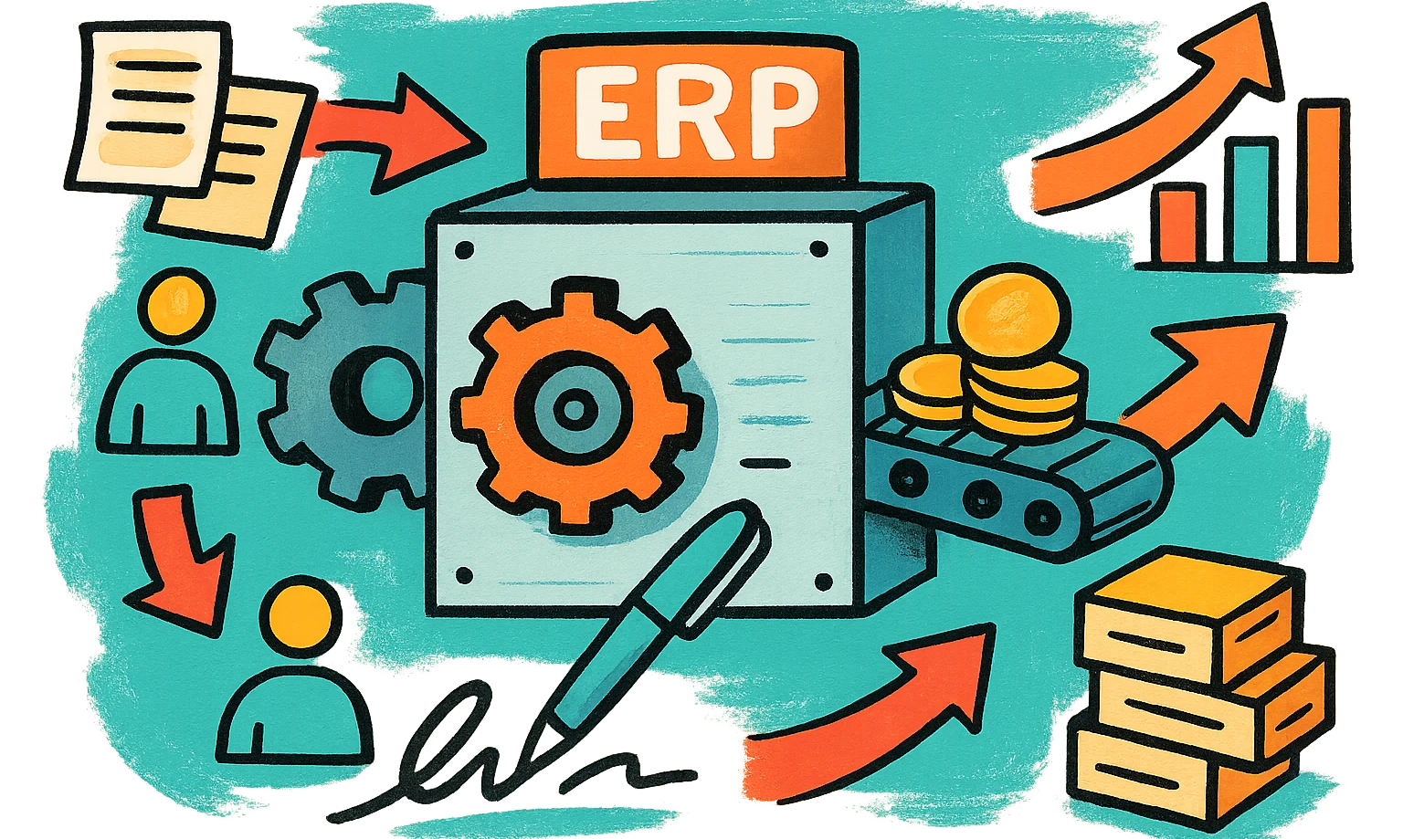 Изображение какво е ERP