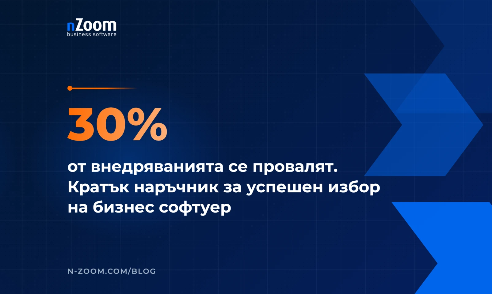 Кратък наръчник за успешен избор на бизнес софтуер — заглавна визия на статията в блога на nZoom