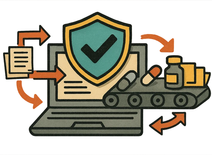 Заглавно изображение на блог статия за фармацетвични стандарти и спазването им с бизнес софтуер